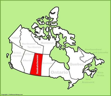 where is saskatchewan canada located.